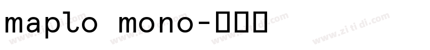 maplo mono字体转换